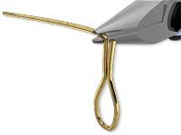 Bent wire with pliers